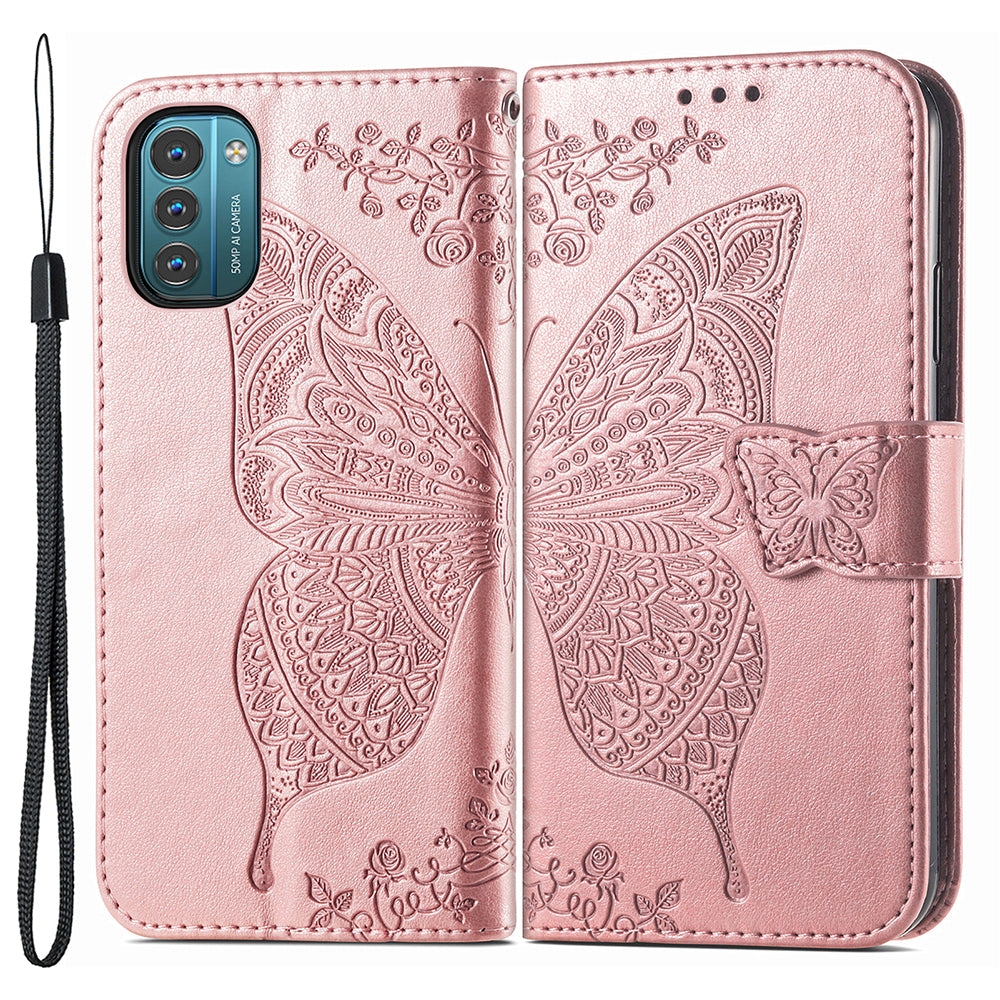 For Nokia G21 4G G11 4G Imprinted Butterfly Pattern PU Leather Phone Case Stand Book Design Wallet Flip Magnetic Cover For Nokia G21 4G G11 4G Imprinted Butterfly Pattern PU Leather Phone Case Stand Book Design Wallet Flip Magnetic Cover